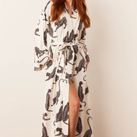 Kaia Cloud Jersey Kimono Robe in Vinyasa