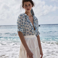 HENRI TOP -- BLEU ROSIER FLORAL