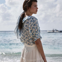 HENRI TOP -- BLEU ROSIER FLORAL