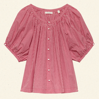 JUNE TOP -- CERISE PARIS GINGHAM