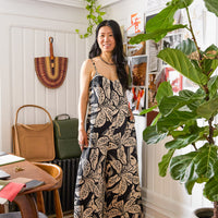 Lani Linen Jumpsuit in Cala