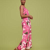 Lily Wide Leg Linen Jumpsuit