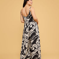 Lani Linen Jumpsuit in Cala