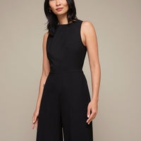 Black Boatneck Jumpsuit
