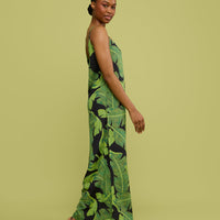 Lani Linen Jumpsuit in Selva