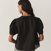 BRIGITTA TOP -- BLACK