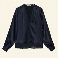 CANDACE TOP -- DEEP NAVY