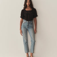 FRANCES TOP -- BLACK