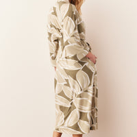 Vera Cloud Jersey Midi Robe in Fern
