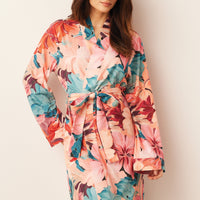 Meadow Cloud Jersey Classic Short Robe in Rio