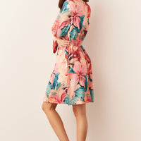 Meadow Cloud Jersey Classic Short Robe in Rio