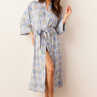 Vera Cloud Jersey Midi Robe in Villeroy